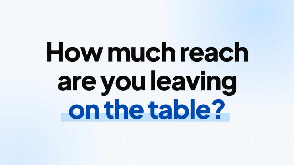 Chowder Media Organic Reach Calculator forecasting extra reach from one more post a day